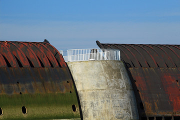 Technik Detail Eiderdamm Eidersperrwerk Nordsee