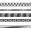 © lightgirl - Black and white tire tracks or prints