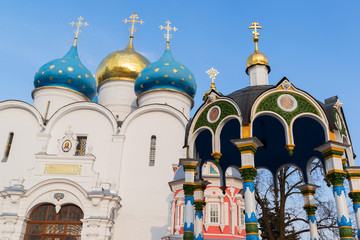 Canvas Print - Trinity-Sergius Lavra in Sergiev Posad, Russia. landmark