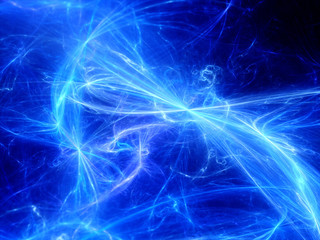 Wall Mural - glowing plasma curves in space