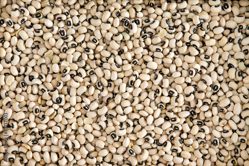 Fotografia, Obraz Background texture of black-eyed beans