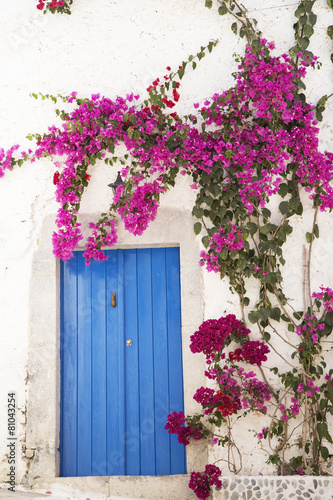 Naklejka dekoracyjna Blue door