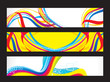 © pathakdesigner - abstract artistic colorful web banners