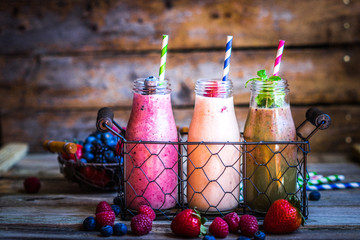 Canvas Print - Fresh smoothies