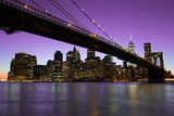 Fototapeta  - New York City Manhattan Brooklyn Bridge skyline