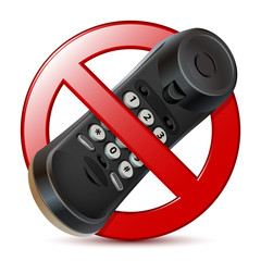 No phone sign. Vector