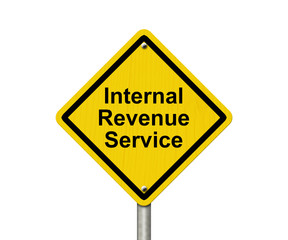 Wall Mural - Internal Revenue Service Warning Sign