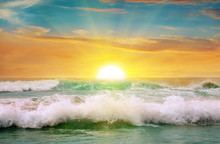 Fantastic Sunrise On The Ocean