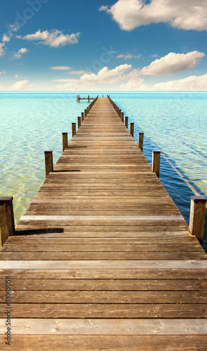 Tapeta ścienna na wymiar Steg am Meer