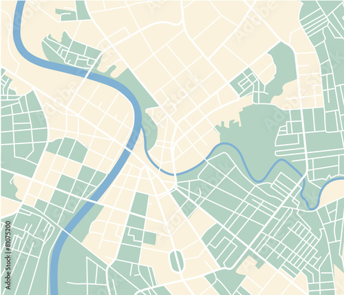 Board z aluminiowym obramowaniem Mapa miasta