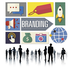 Wall Mural - Branding Advertising Business Global Marketing Concept