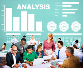 Wall Mural - Analysis Analytics Bar Graph Chart Data Information Concept