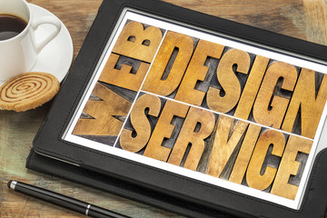 Wall Mural - web design service typography