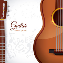 Wall Mural - Guitar design.