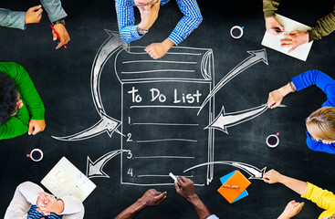 Wall Mural - to do list resolution aspiration organization management concept