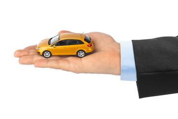 Poster - Hand with car