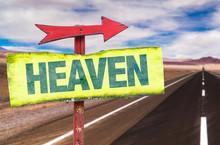 Heaven Sign With Road Background