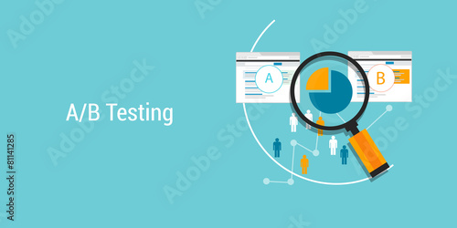 Fotomural AB testing A?B split comparison web conversion test