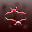 © madinafatt - frame for logotype of company made from two birds