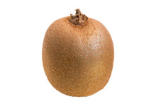 Closeup Of A Kiwifruit Isolated On White Background