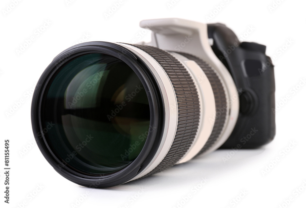 digital photo camera isolated on white