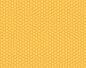 Wall Mural - honeycomb orange and yellow  seamless