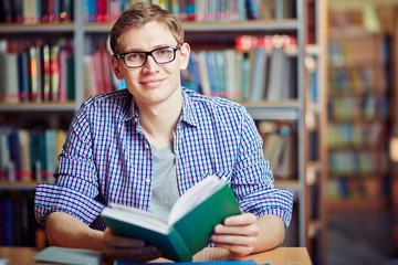 Poster - Guy with book