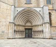 Architectural Entrance Of Saint Mary Cathedral