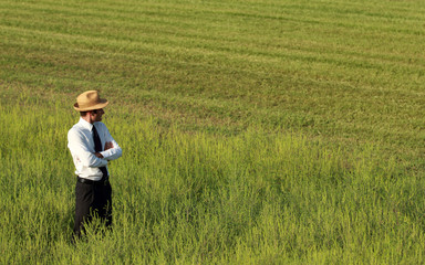 Happy farmer