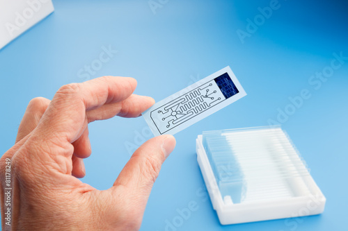 Fotografía biochip for identifying proteins, Lab on Chip