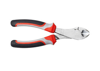 Canvas Print - Pliers on white background