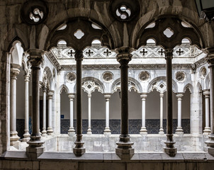 Fototapete - Lisbon ceramic tile museum Azulejo, Lisbon, Portugal.