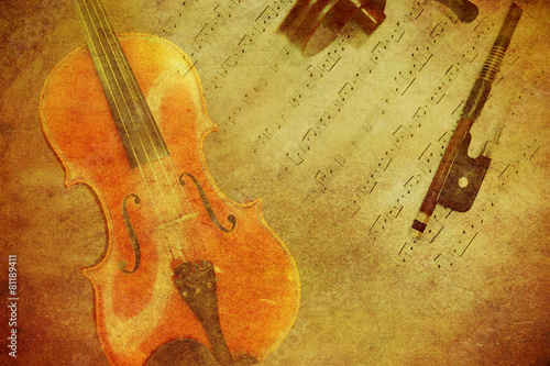 Obraz na PCV Violin Background