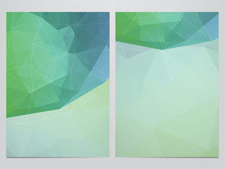 Wall Mural - vector business brochure, flyer template, polygonal design