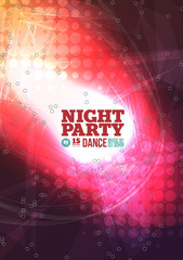 Wall Mural - Night party Vector