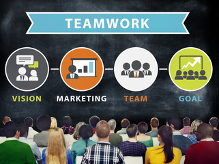 Canvas Print - People Seminar Conference Connection Teamwork Concept