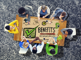 Poster - benefits responsibility rewards goal skill satisfaction concept
