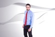 © WavebreakMediaMicro - Composite image of serious businessman in suit standing