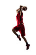 © 103tnn - Isolated basketball player in action is flying high