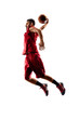© 103tnn - Isolated basketball player in action is flying high