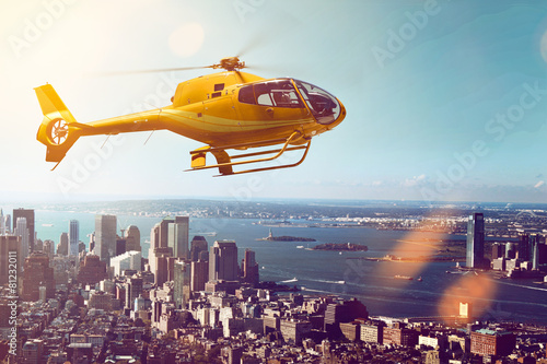Obraz Dibond Lot helikopterem
