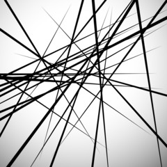Leinwandbilder - Random lines abstract background. Modern, minimal (contemporary)