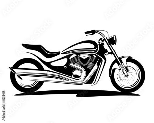 Black And White Illustration Of A Motorcycle Buy This Stock Vector And Explore Similar Vectors