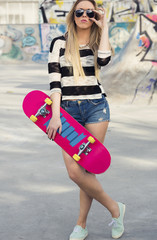 Canvas Print - Skater Girl