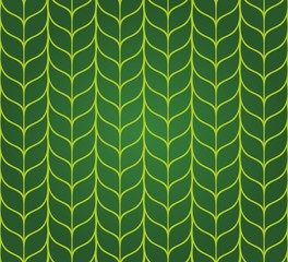 Sticker - Seamless background with green leaves.