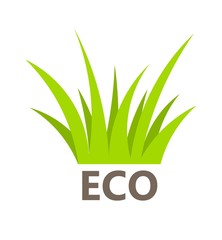 Wall Mural - green grass symbol