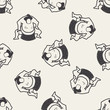 © hchjjl - sumo doodle seamless pattern background