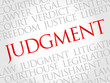 © dizain - Judgement word cloud concept
