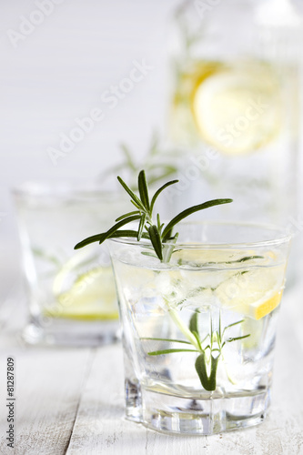 Fototapeta na drzwi i meble Water and Lemon