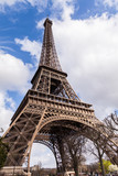 Fototapeta Paryż - Eiffel Tower Tour Eiffel Famous Tourism Landmark in Paris France